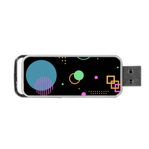 Colartive, Aesthetic, Amoled, Black, Colorful, Desenho Portable USB Flash (One Side) from ArtsNow.com Front