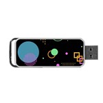 Colartive, Aesthetic, Amoled, Black, Colorful, Desenho Portable USB Flash (One Side)