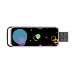 Colartive, Aesthetic, Amoled, Black, Colorful, Desenho Portable USB Flash (Two Sides) from ArtsNow.com Front