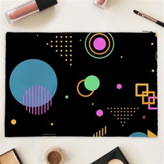 Colartive, Aesthetic, Amoled, Black, Colorful, Desenho Cosmetic Bag (XXL) from ArtsNow.com Back