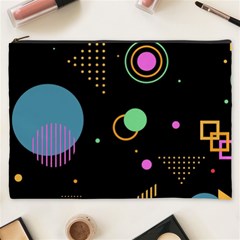 Colartive, Aesthetic, Amoled, Black, Colorful, Desenho Cosmetic Bag (XXXL) from ArtsNow.com Front