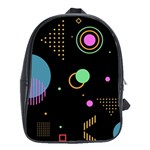 Colartive, Aesthetic, Amoled, Black, Colorful, Desenho School Bag (XL)