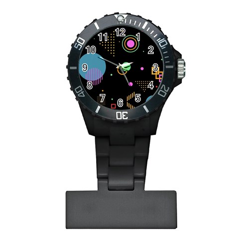 Colartive, Aesthetic, Amoled, Black, Colorful, Desenho Plastic Nurses Watch from ArtsNow.com Front