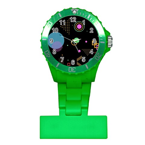 Colartive, Aesthetic, Amoled, Black, Colorful, Desenho Plastic Nurses Watch from ArtsNow.com Front