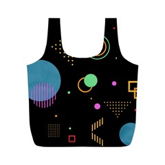 Colartive, Aesthetic, Amoled, Black, Colorful, Desenho Full Print Recycle Bag (M) from ArtsNow.com Front