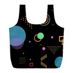 Colartive, Aesthetic, Amoled, Black, Colorful, Desenho Full Print Recycle Bag (L)