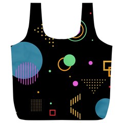 Colartive, Aesthetic, Amoled, Black, Colorful, Desenho Full Print Recycle Bag (XL) from ArtsNow.com Front