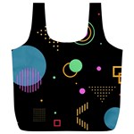 Colartive, Aesthetic, Amoled, Black, Colorful, Desenho Full Print Recycle Bag (XL)