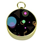 Colartive, Aesthetic, Amoled, Black, Colorful, Desenho Gold Compasses