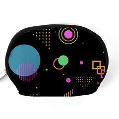 Colartive, Aesthetic, Amoled, Black, Colorful, Desenho Accessory Pouch (Medium) from ArtsNow.com Back