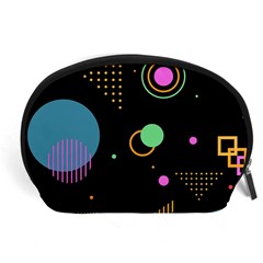 Colartive, Aesthetic, Amoled, Black, Colorful, Desenho Accessory Pouch (Large) from ArtsNow.com Front