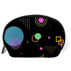 Colartive, Aesthetic, Amoled, Black, Colorful, Desenho Accessory Pouch (Large) from ArtsNow.com Back