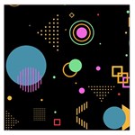 Colartive, Aesthetic, Amoled, Black, Colorful, Desenho Square Satin Scarf (36  x 36 )