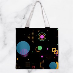 Colartive, Aesthetic, Amoled, Black, Colorful, Desenho Zipper Grocery Tote Bag from ArtsNow.com Front