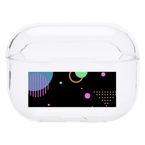 Colartive, Aesthetic, Amoled, Black, Colorful, Desenho Hard PC AirPods Pro Case from ArtsNow.com Front