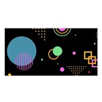 Colartive, Aesthetic, Amoled, Black, Colorful, Desenho Satin Shawl 45  x 80 