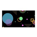 Colartive, Aesthetic, Amoled, Black, Colorful, Desenho Satin Wrap 35  x 70 