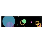 Colartive, Aesthetic, Amoled, Black, Colorful, Desenho Oblong Satin Scarf (16  x 60 )