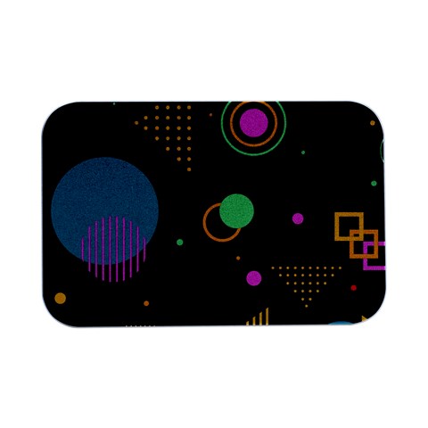 Colartive, Aesthetic, Amoled, Black, Colorful, Desenho Open Lid Metal Box (Silver)   from ArtsNow.com Front