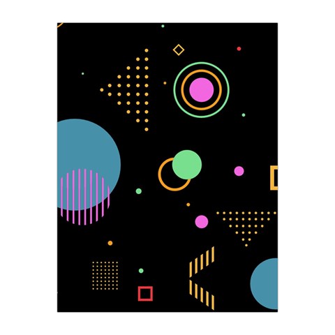 Colartive, Aesthetic, Amoled, Black, Colorful, Desenho Medium Tapestry from ArtsNow.com Front