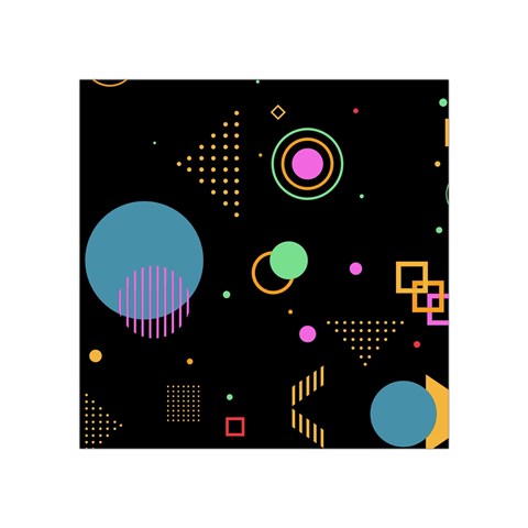 Colartive, Aesthetic, Amoled, Black, Colorful, Desenho Square Tapestry (Small) from ArtsNow.com Front