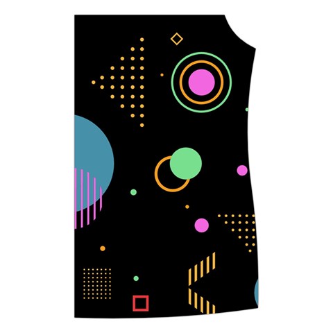 Colartive, Aesthetic, Amoled, Black, Colorful, Desenho Women s Button Up Vest from ArtsNow.com Front Left