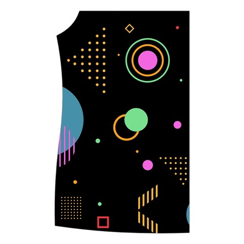 Colartive, Aesthetic, Amoled, Black, Colorful, Desenho Women s Button Up Vest from ArtsNow.com Front Right