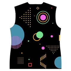 Colartive, Aesthetic, Amoled, Black, Colorful, Desenho Women s Button Up Vest from ArtsNow.com Back