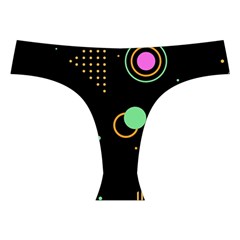 Colartive, Aesthetic, Amoled, Black, Colorful, Desenho Cross Back Hipster Bikini Set from ArtsNow.com Front Under