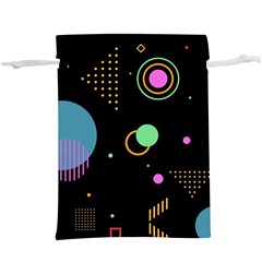 Colartive, Aesthetic, Amoled, Black, Colorful, Desenho Lightweight Drawstring Pouch (XL) from ArtsNow.com Back