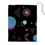 Colartive, Aesthetic, Amoled, Black, Colorful, Desenho Drawstring Pouch (4XL)