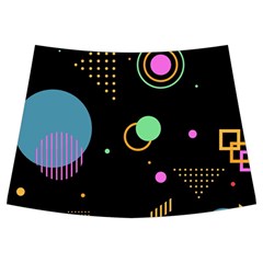 Colartive, Aesthetic, Amoled, Black, Colorful, Desenho Kids  Midi Sailor Dress from ArtsNow.com Front Skirt