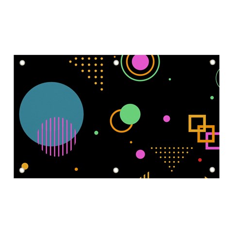 Colartive, Aesthetic, Amoled, Black, Colorful, Desenho Banner and Sign 5  x 3  from ArtsNow.com Front