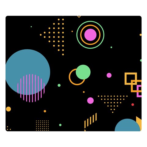 Colartive, Aesthetic, Amoled, Black, Colorful, Desenho Premium Plush Fleece Blanket (Small) from ArtsNow.com 50 x40  Blanket Front