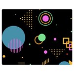 Colartive, Aesthetic, Amoled, Black, Colorful, Desenho Premium Plush Fleece Blanket (Medium)