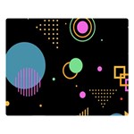 Colartive, Aesthetic, Amoled, Black, Colorful, Desenho Premium Plush Fleece Blanket (Large)