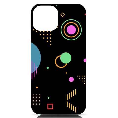 Colartive, Aesthetic, Amoled, Black, Colorful, Desenho iPhone 14 Black UV Print Case from ArtsNow.com Front