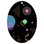 Colartive, Aesthetic, Amoled, Black, Colorful, Desenho UV Print Acrylic Ornament Oval