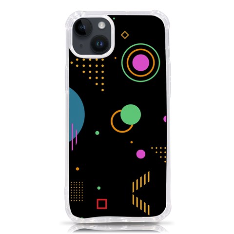 Colartive, Aesthetic, Amoled, Black, Colorful, Desenho iPhone 14 Plus TPU UV Print Case from ArtsNow.com Front