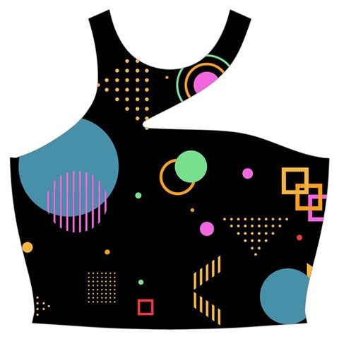 Colartive, Aesthetic, Amoled, Black, Colorful, Desenho Cut Out Top from ArtsNow.com Front