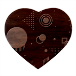 Colartive, Aesthetic, Amoled, Black, Colorful, Desenho Heart Wood Jewelry Box