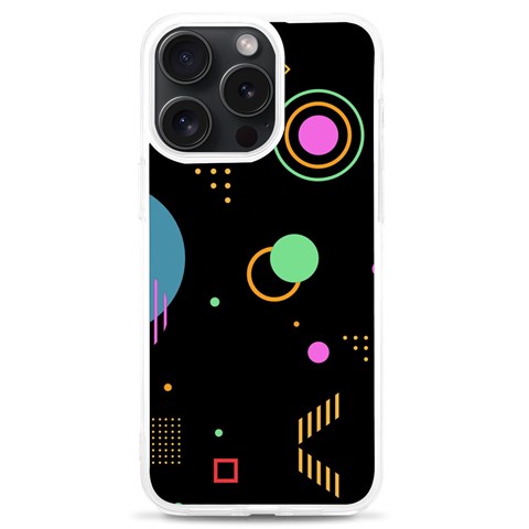 Colartive, Aesthetic, Amoled, Black, Colorful, Desenho iPhone 15 Pro Max TPU UV Print Case from ArtsNow.com Front