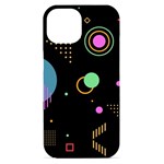 Colartive, Aesthetic, Amoled, Black, Colorful, Desenho iPhone 15 Black UV Print PC Hardshell Case