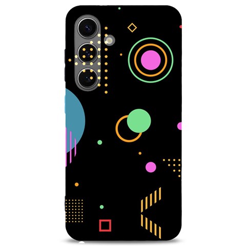 Colartive, Aesthetic, Amoled, Black, Colorful, Desenho Samsung Galaxy S24 6.2 Inch Black TPU UV Case from ArtsNow.com Front