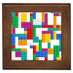 Colorful Bricks, Bricks, Colorful, Colors, Games, Lego, Rainbow Framed Tile