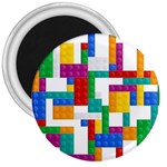 Colorful Bricks, Bricks, Colorful, Colors, Games, Lego, Rainbow 3  Magnets