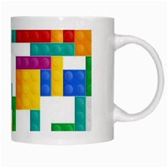 Colorful Bricks, Bricks, Colorful, Colors, Games, Lego, Rainbow White Mug from ArtsNow.com Right