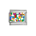 Colorful Bricks, Bricks, Colorful, Colors, Games, Lego, Rainbow Italian Charm (9mm)