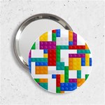 Colorful Bricks, Bricks, Colorful, Colors, Games, Lego, Rainbow 2.25  Handbag Mirrors