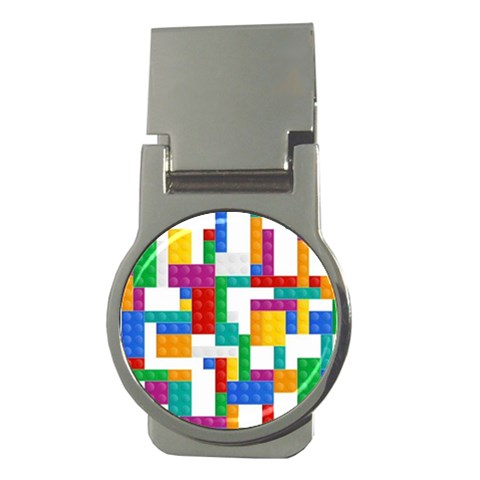 Colorful Bricks, Bricks, Colorful, Colors, Games, Lego, Rainbow Money Clips (Round)  from ArtsNow.com Front